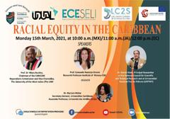 Cartel del seminario Webinar "Racial Equity in the Caribbean"