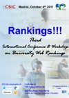 Cartel de la conferencia Third International Conference & Workshop on University Web Rankings