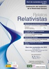 Cartel del evento Semana de la Ciencia 2015: "Relatos Relativistas"