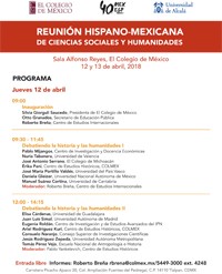 Programa Reunión Hispano-Mexicana de Ciencias Sociales y Humanidades
