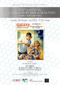 Cartel del seminario Seminario Ciencia, Tecnología y Género: "Robótica asistencial: Una mirada de género desde la ciencia ficción"