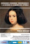Cartel del seminario Seminario permanente 'Rastros y Rostros de la Violencia': "Comunidades imaginadas transnacionales y la memoria de la Guerra Civil español