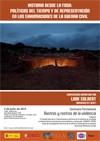 Cartel del seminario Seminario permanente 'Rastros y Rostros de la Violencia': "Historia desde la Fosa: Políticas del Tiempo y de Representación en las Exhumaciones de la Guerra Civil"