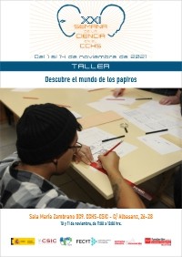 XXI Semana de la Ciencia 2021: Taller "Descubre el mundo de los papiros" XXI Semana de la Ciencia 2021: Taller "Descubre el mundo de los papiros"