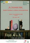 Cartel del seminario Seminario de Epistemología Histórica: "Sujeto Cerebral y Cultura Contemporánea"