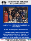 Cartel del seminario Seminario de Estudios Internacionales: "Contactos internacionales en la Edad Media"