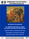 Cartel del seminario Seminario de Estudios Internacionales: "Estudios Coloniales. El Imperio Británico e India. Estudios Históricos recientes"