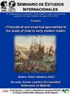 Seminario de Estudios Internacionales: "Theoretical and empirical approaches to Seminario de Estudios Internacionales: "Theoretical and empirical approaches to the study of trust in early modern trade"