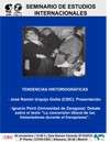 Cartel del seminario Seminario de Estudios Internacionales: "Tendencias Historiográficas"