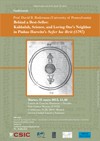Cartel del seminario Ciclo de conferencias 'Seminario de Estudios Judíos': "Behind a Best Seller: Kabbalah, Science, and Loving One’s Neighbor in Pinhas Hurwitz’s Sefer ha‐Brit (1797)"