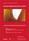Cartel de seminario Seminario de Jóvenes Investigadores ILLA. Diálogos sobre poéticas de las artes: "Diálogo con el pensamiento poético de Marcos Canteli"