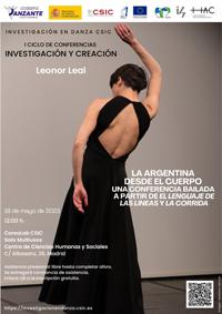 I Ciclo de conferencias de Investigación y Creación: «La Argentina desde el cuerpo. Una conferencia bailada a partir de 'El lenguaje de las líneas' y 'La corrida'» I Ciclo de conferencias de Investigación y Creación: «La Argentina desde el cuerpo. Una conferencia bailada a partir de 'El lenguaje de las líneas' y 'La corrida'»