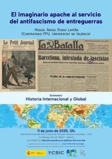Seminario Historia Internacional y Global: "El imaginario apache al servicio del antifascismo de entreguerras" Seminario Historia Internacional y Global: "El imaginario apache al servicio del antifascismo de entreguerras"