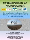 Cartel del seminario VIII Seminario del G.I. Arqueobiología: "Las Campiñas del Guadalquivir Medio. Génesis de un Paisaje Cultural entre el VI y el III milenio Cal BC"