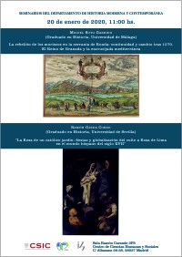 Cartel del seminario Seminarios del Departamento de Historia Moderna y Contemporánea