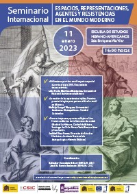Cartel del seminario Seminario «Espacios, representaciones, agentes y resistencias en el mundo moderno»