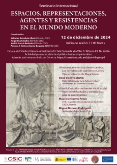 Seminario «Espacios, representaciones, agentes y resistencias en el mundo moderno» Seminario «Espacios, representaciones, agentes y resistencias en el mundo moderno»