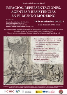 Seminario «Espacios, representaciones, agentes y resistencias en el mundo moderno» Seminario «Espacios, representaciones, agentes y resistencias en el mundo moderno»