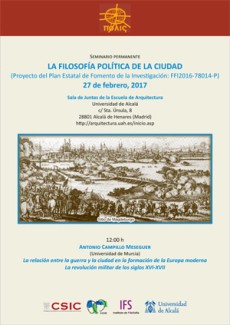 Cartel del seminario Seminario Permanente: "La Filosofía Política de la Ciudad"