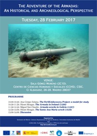 Cartel del seminario Seminario del Proyecto ForSEAdiscovery: "The Adventure of The Armadas. An Historical and Archaeological Perspective"