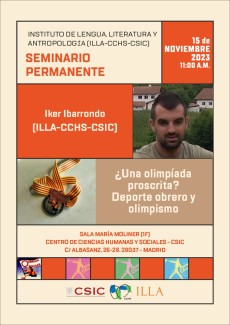 Seminario permanente del ILLA: "¿Una olimpíada proscrita? Deporte obrero y olimpismo" Seminario permanente del ILLA: "¿Una olimpíada proscrita? Deporte obrero y olimpismo"
