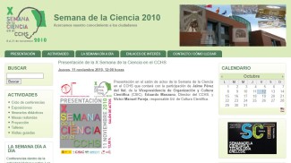X Semana de la Ciencia en el CCHS X Semana de la Ciencia en el CCHS