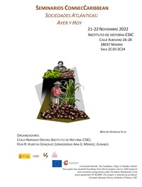Cartel del seminario Seminarios ConnecCaribbean: "Sociedades Atlánticas: ayer y hoy"