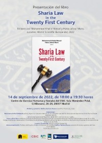 Cartel Presentación del libro "Sharia in the Twenty First Century"