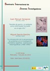 Cartel del seminario Seminario Internacional de Jóvenes Investigadores (SIJI)