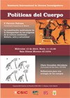 Cartel del seminario Seminario Internacional de Jóvenes Investigadores (SIJI): "Políticas del Cuerpo"