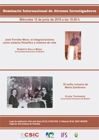 Seminario Internacional de Jóvenes Investigadores (SIJI) Cartel del seminario