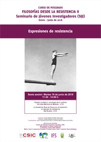 Cartel del seminario Curso de posgrado «Filosofías desde la Resistencia II - Seminario de Jóvenes Investigadores (SIJI)»: "Expresiones de resistencia"