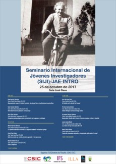 Cartel del seminario Seminario Internacional de Jóvenes Investigadores (SIJI)- JAE_INTRO