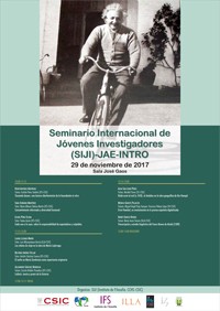 Cartel del seminario Seminario Internacional de Jóvenes Investigadores (SIJI)-JAE-INTRO