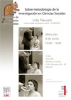 Cartel del seminario Seminario de Jóvenes Americanistas: "Sobre metodología de la investigación en Ciencias Sociales"