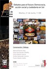 Cartel del seminario Seminario de Jóvenes Americanistas: "Debates para el futuro: Democracia, acción social y ciudadanía en Sol"