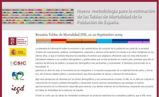 Nueva metodología para la estimación de las Tablas de Mortalidad de la Población de España Nueva metodología para la estimación de las Tablas de Mortalidad de la Población de España