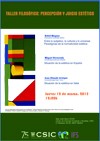 Taller filosófico: Percepción y Juicio Estético: "Estética y Metafísica" Taller filosófico: Percepción y Juicio Estético: "Estética y Metafísica"