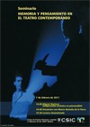 Cartel del seminario Seminario "Memoria y Pensamiento en el Teatro Contemporáneo"