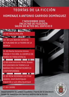 Seminario "Teorías de la ficción: homenaje a Antonio Garrido"
