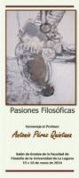 Cartel acto homenaje Pasiones Filosóficas. Homenaje al Profesor Antonio Pérez Quintana