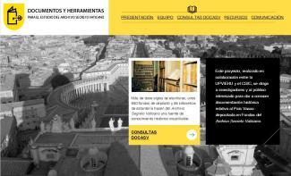 Documentos y herramientas para el estudio del Archivo Secreto Vaticano Documentos y herramientas para el estudio del Archivo Secreto Vaticano