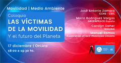 Cartel del coloquio Coloquio "Las víctimas de la movilidad"