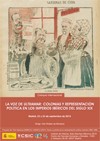 Cartel del coloquio Coloquio Internacional "La voz de ultramar: Colonias y representación política en los imperios ibéricos del siglo XIX"