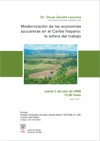Cartel del seminario Seminario: "Modernización de las economías azucareras en el Caribe hispano: la esfera del trabajo"
